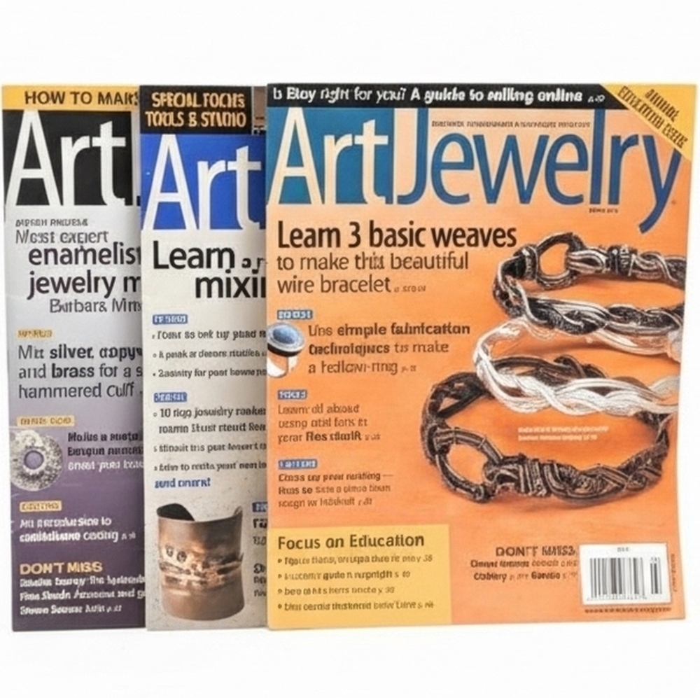 Art Jewelry Magazine Bundle – 9 Issues (2010–2012) – Metalsmithing & Studio Tech